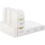 Mind Reader Combo 2-Piece Drawer and Condiment Organizer White