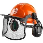 592752601 Chainsaw Helmet with Metal Mesh Face Shield, Adjustable Ear Muffs f...