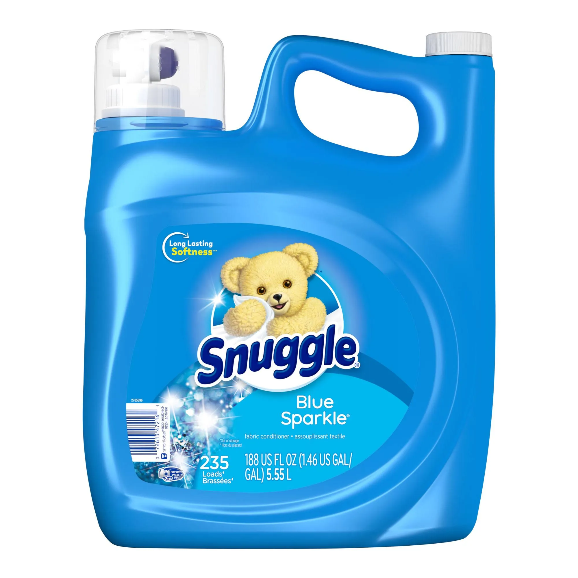 Snuggle Liquid Fabric Softener, Blue Sparkle (188 fl. oz., 235 loads)