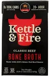 Kettle & Fire Beef Bone Broth, 100% Grass-Fed, Whole30, Gluten Free, 16.9 Oz (Pack of 6)