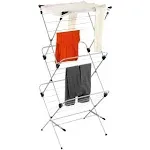 Honey Can Do 3-Tier Mesh Top Free-Standing Drying Rack, Silver/Black