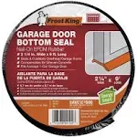 NEW Frost King G16H Garage Door Bottom Weatherstrippi<wbr/>ng 2-1/4&#034; x 16&#039;, Black