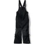 NWT_Lands End Squall Waterproof Iron Knee Bib Snow Pants Black, Ski Sz 16 $89.95