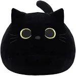 Black Cat Plush Soft Plush Animal Pillow Baby Sofa Decorative Cat shaped Design