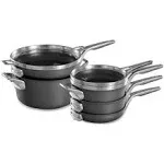 Calphalon Premier Space Saving 8pc Nonstick MineralShield Pot & Pans Set (Used)