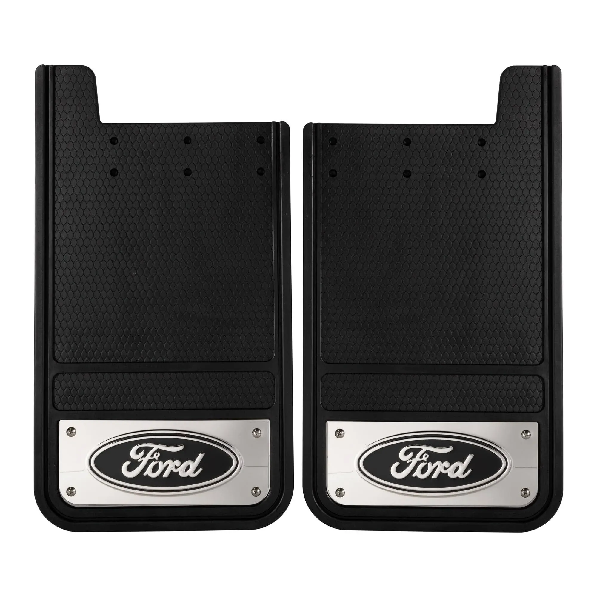 Plasticolor 12" x 23" Ford Heavy Duty Rear Mud Flaps - 001838R01 | Blain's Farm & Fleet