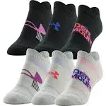 Under Armour Women's Essential 2.0 Lightweight No Show Socks, 6-Pairs