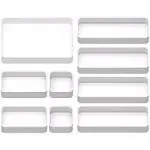 9 Pcs Stackable Drawer Organizer Trays Set Multifunctiona<wbr/>l Stackable Storage ...