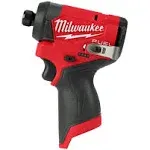 Milwaukee M12 Fuel 1/4Inch Hex Impact Driver Certified Refurbished (Bare Tool)