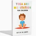 The School of Mindfulness- Intro to Yoga and Meditation Deck for Children, Set of 24 Poses and Easy to Learn Activities for Kids, Beginner Yoga and Meditation