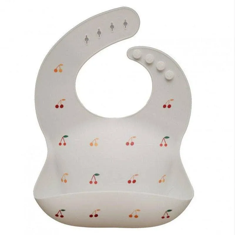 Mushie Silicone Baby Bib (Powder Blue)