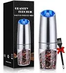 Sweet Alice Gravity Electric Pepper/Salt Grinder, Salt and Pepper Mill & Adjustable Coarseness, Battery Powered