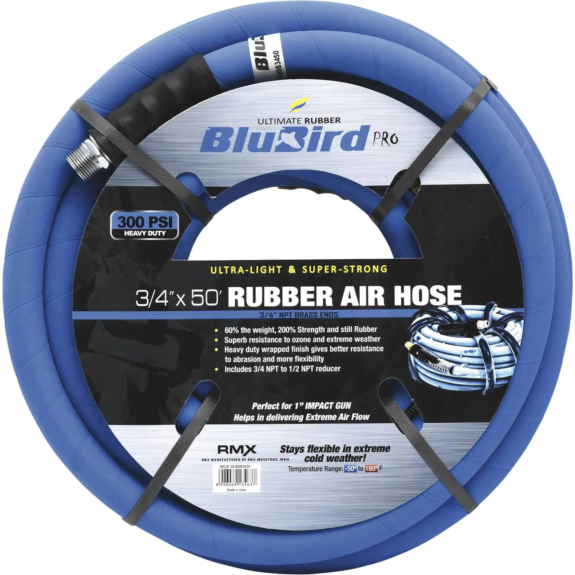 BluBird 3/4" x 50' Rubber Air Hose