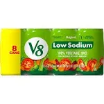 V8 Low Sodium Original 100% Vegetable Juice