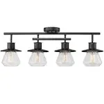 Globe Electric 59530 Nate 4 Light 28&#034;W Fixed Rail Ceiling Fixture - Bronze