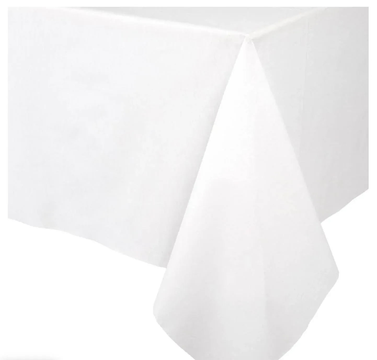 Paper Linen Solid Table Cover - White