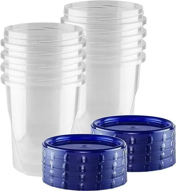 Twist Top Food Containers Screw and Seal Lid 32 oz Stackable Reusable