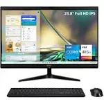 Acer Aspire C24-1700-UR12 AIO Desktop | 23.8" Full HD IPS Display | 12th Gen Intel Core i5-1235U | Intel Iris XE Graphics | 8GB DDR4 | 512gb NVMe