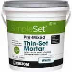 Building Products STTSW1-2 1 Gallon Thin Set Mortar White