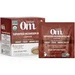 Om Mushroom Superfood Coffee Blend Mushroom Powder, Single Serve, 10 Count, Organic Arabica Beans, Lion's Mane, Cordyceps, Turkey Tail, Reishi Extract, Ginkgo Biloba, Supports Energy and Focus