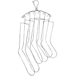 Silly Monkey Sock Blockers and Laundry Drying Hanger Rack Stainless Steel ...