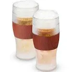 HOST Chilling 16oz. Double Wall Glass Set