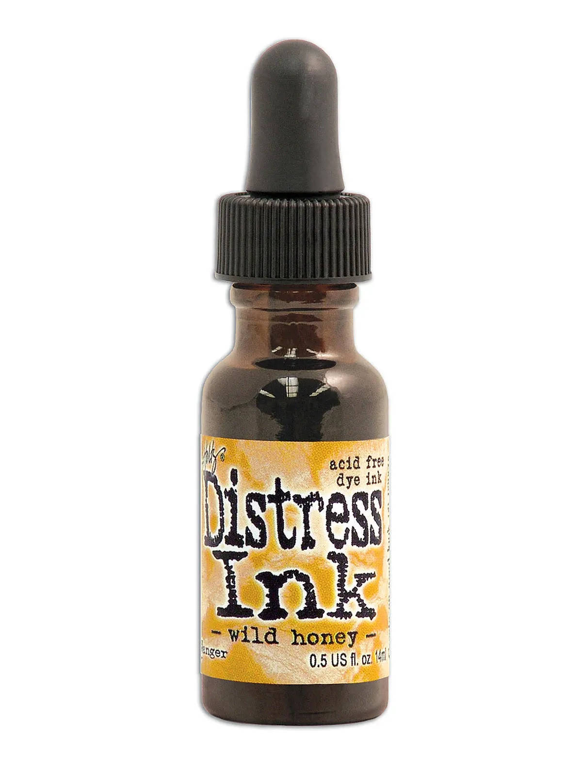 Ranger DRI-27324 Tim Holtz Distress Ink Reinker, 0.5 oz, Wild Honey