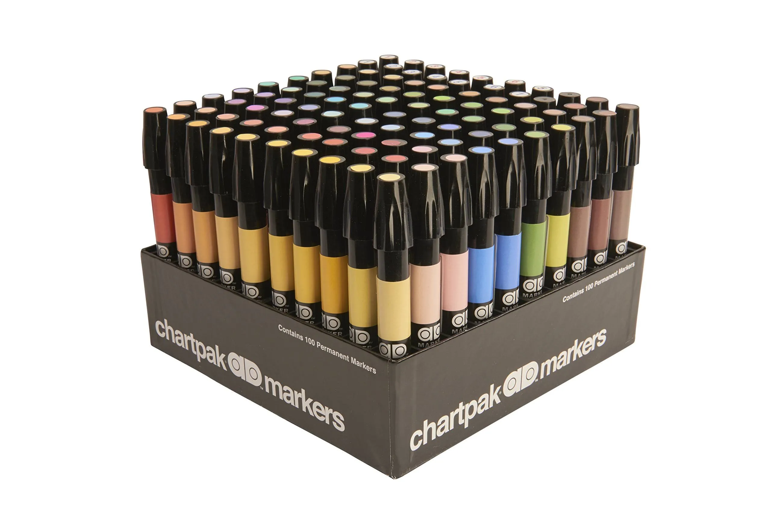 Chartpak Ad AD100 Marker 100-Color Set