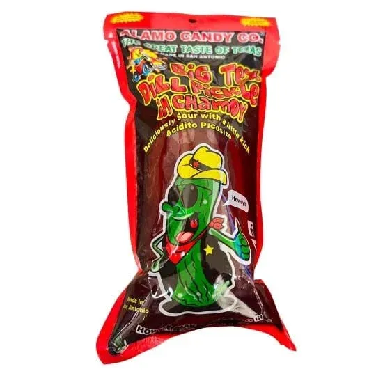 Alamo Candy Big Tex Dill Pickle in Chamoy 