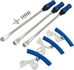 NEIKO 20601A 14.5” Steel Tire Spoons Tool Set, Tire Tools Include 3 Piece Tir...