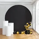 Outpain 7.2FT Black Round Arch Backdrop Cover for 7FT/7.2FT Circle Arch Stand...