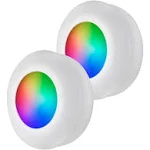 Energizer LED Color Changing Puck Lights, Push Button Light, 3 Color Modes