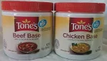 Tones Chicken Base and Beef Base Variety Bundle, 2 Pack, 16 Ounce Paste