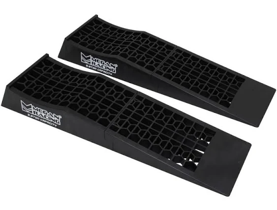 2-Piece Low Profile Drive-On Ramps (Set of 2) by Megan Racing