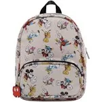 Disney Mickey, Minnie, &amp; Friends Mini Backpack with Allover Print &amp; Molded...