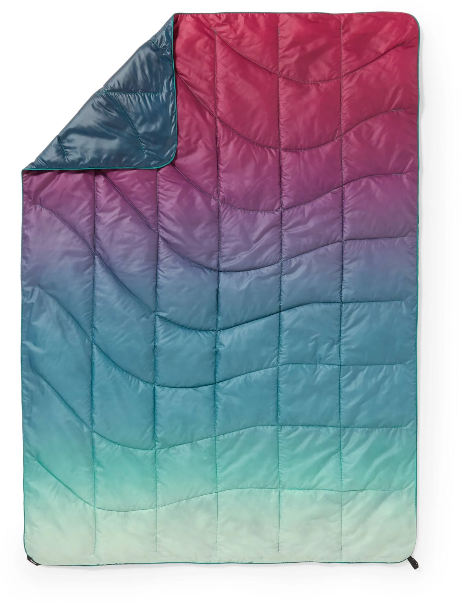 Rumpl Nanoloft Puffy Blanket - Crisp Fade - Travel