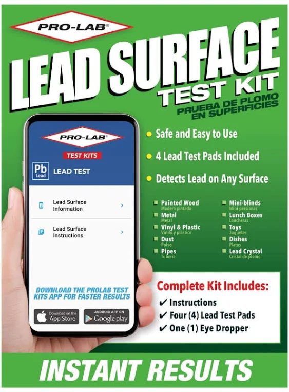 PRO-LAB Lead Surface Do It Yourself Test Kit LS104