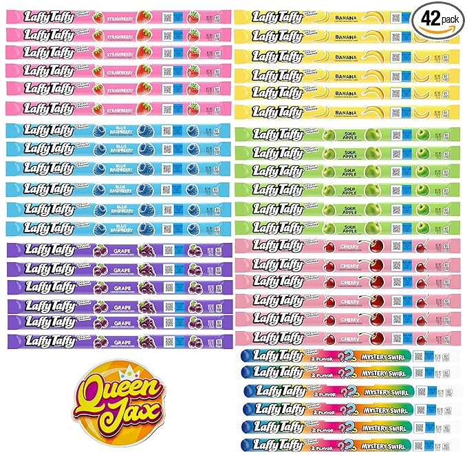 Laffy Taffy Ropes Variety Pack - 42 Pack (6 of Each Flavor) – All 7 Flavor Indiv