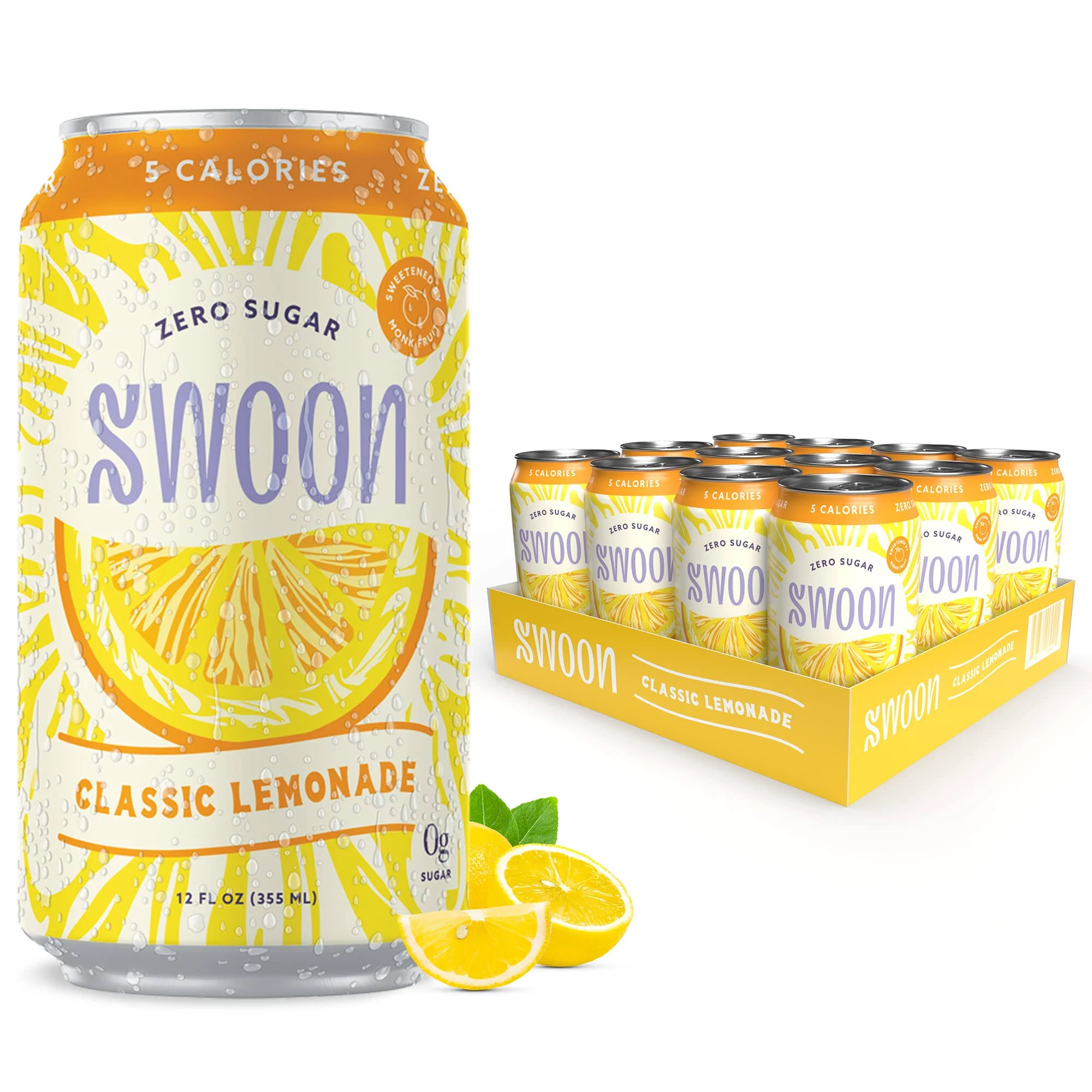 Swoon Lemonade, Zero Sugar, Classic - 12 fl oz