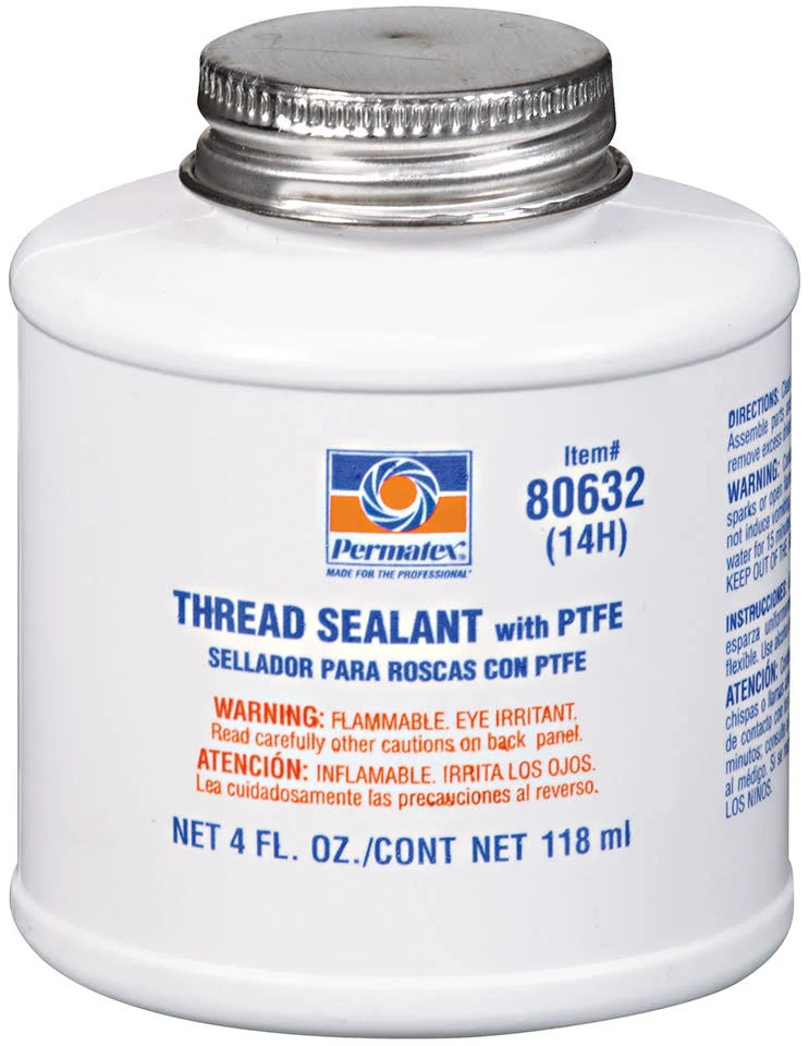 Permatex 80632 Thread Sealant with PTFE 4 oz