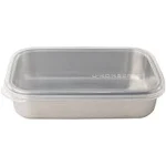 U Konserve Stainless Steel Rectangle Container Silicone Lid 25oz