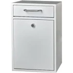 Mail Boss 7420 Locking Security Drop Box, Alpine White