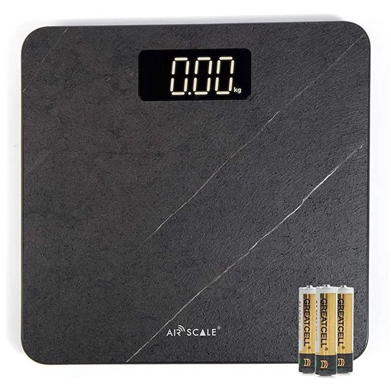 AIRSCALE Digital Bathroom Weight Scale with Tape, High Accuracy Body Weighing...