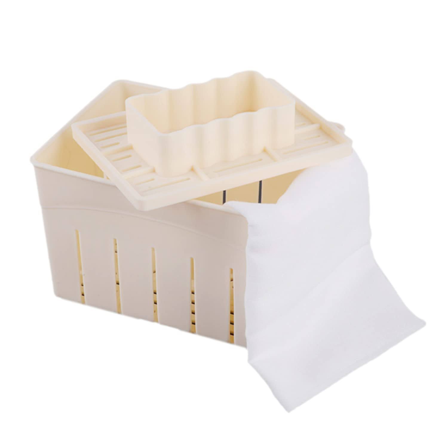 Tofu Press Mould DIY Homemade Tofu Maker Pressing Mold Kit + Cheese Cloth Kitchen Tool tofu Mold