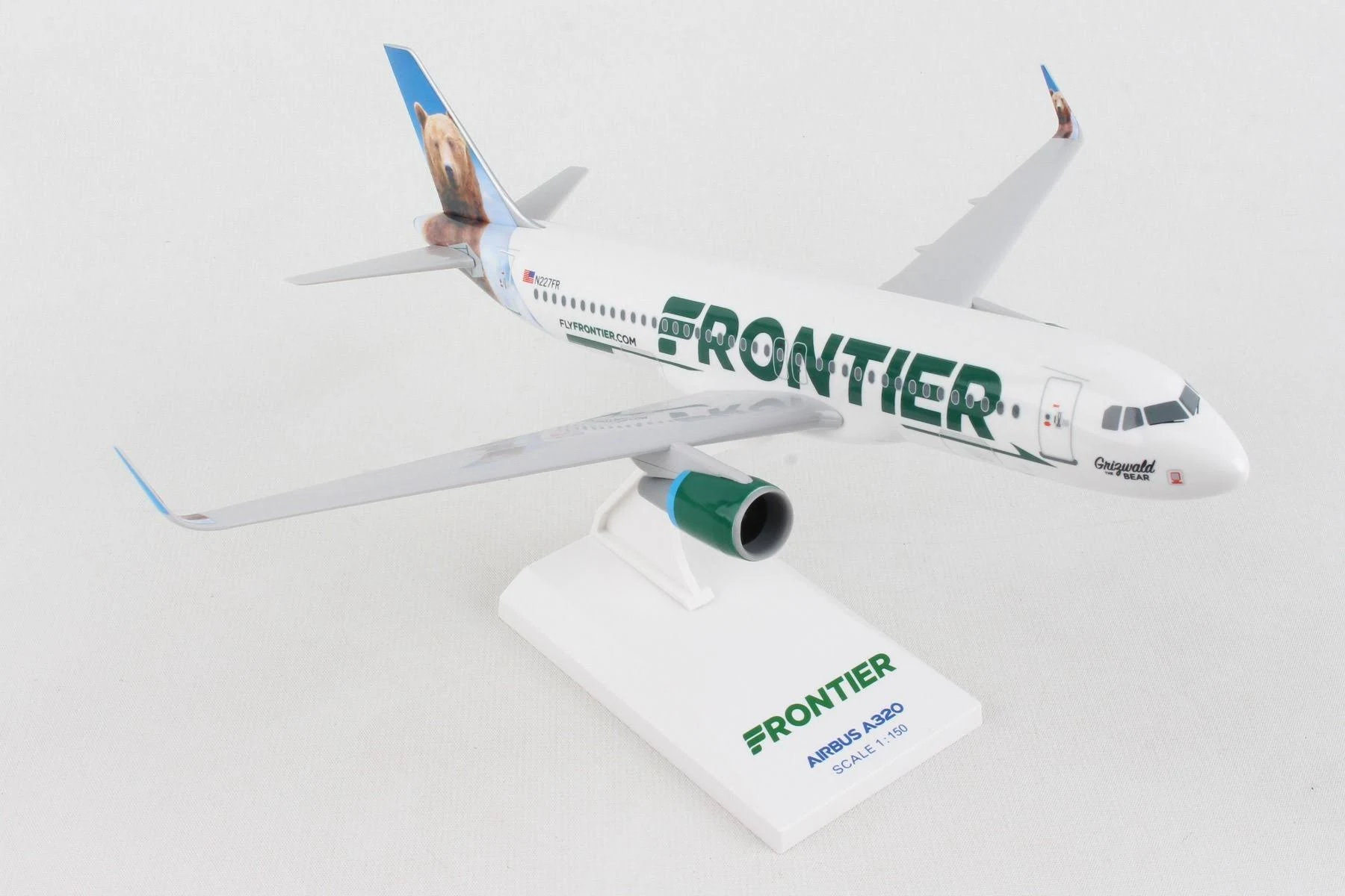 Skymarks Airbus A320 Frontier Airlines Griz Wald The Bear 1/150 Scale Model