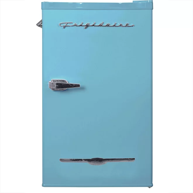 Frigidaire 3.2 Cu Ft Retro Mini Fridge With Side Bottle Opener EFR376, Blue