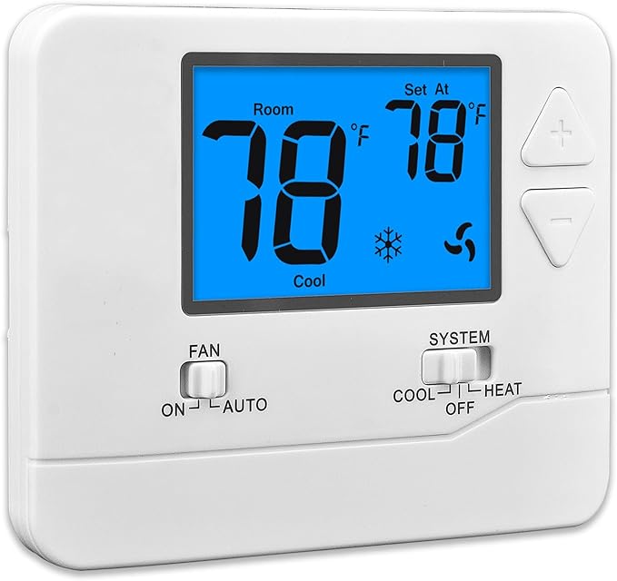 Suuwer Non Programmable Thermostats for Home 1 Heat/1 Cool