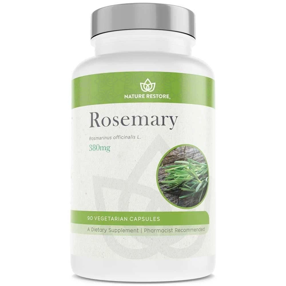 Nature Restore Rosemary Extract Supplement, Standardized to 20% Carnosic Acid, 90 ...