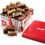 David's Cookies Assorted Brownies Gift Tin - 20 Slices of Individually Wrapped Gourmet Brownies - Delicious Variety of Flavors, Fresh Baked Snacks - Ideal Brownies Gift Basket For Special Occasions