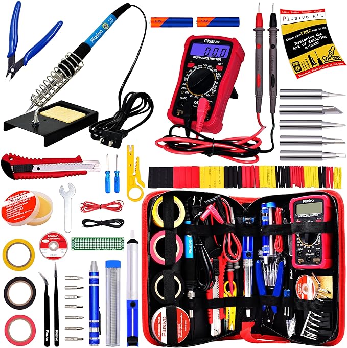 Soldering Iron Kit - Soldering Iron 60W Adjustable Temperature Digita